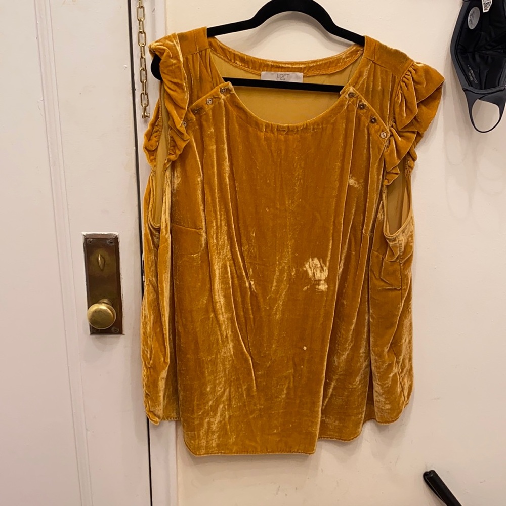 NWOT Crushed Velvet Sleeveless Shirt
